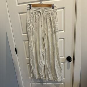 Single Thread Linen Wide Leg Pants